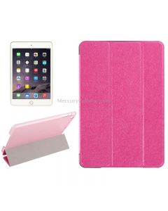 Silk Texture Horizontal Flip Leather Case with Three-Folding Holder for iPad mini 4