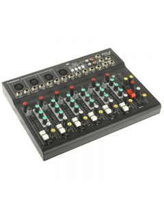 7 Channels Professional Mixing Console and Aux Paths Plus Effects Processor