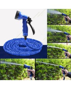 2.5m -7.5m Telescopic Pipe Expandable Magic Flexible Garden Watering Hose with Spray Gun Set