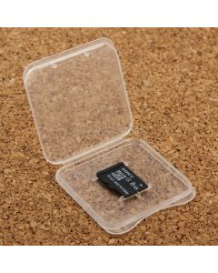 100 PCS Transparent Plastic Storage Card Box for Micro SD Card