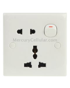 Electric Wall Switch and Socket, EU / AU / US Plug Socket with 1 Switch