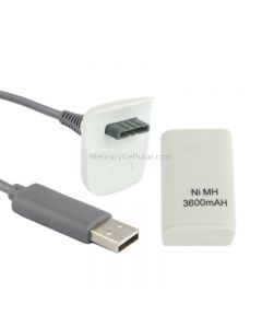 4800mAh Rechargeable Battery Pack & Chargeable Cable For XBOX 360