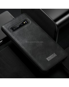 SULADA Shockproof TPU + Handmade Leather Case for Galaxy S10