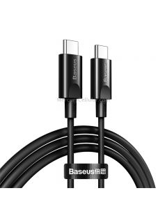Baseus CATSW-D01 Xiaobai Series PD 100W 20V / 5A USB-C / Type-C Fast Charging + Data Transmission TPE Data Cable, Length: 1.5m