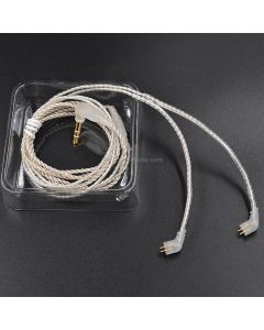 3.5mm Twist Texture Silver-plated Audio Earphone Cable Applicable to KZ ZST