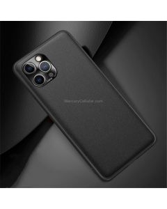 For iPhone 11 Pro Max Shockproof TPU Soft Edge Skinned Plastic Case, Color:Black