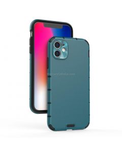 For iPhone 11 Pro Max Shockproof Grain PC + TPU Case
