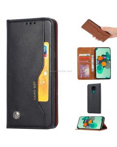 For Xiaomi Redmi Note 9/Redmi 10X Knead Skin Texture Horizontal Flip Leather Case , with Photo Frame & Holder & Card Slots & Wallet