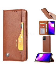 For Xiaomi 10 LiteKnead Skin Texture Horizontal Flip Leather Case , with Photo Frame & Holder & Card Slots & Wallet