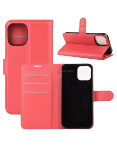 For iPhone 12 mini Litchi Texture Horizontal Flip Protective Case with Holder & Card Slots & Wallet