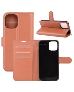 For iPhone 12 mini Litchi Texture Horizontal Flip Protective Case with Holder & Card Slots & Wallet