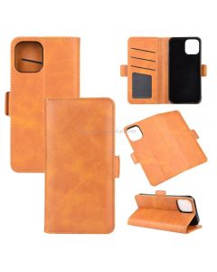 For iPhone 12 Pro Max Dual-side Magnetic Buckle Horizontal Flip Leather Case with Holder & Card Slots & Wallet