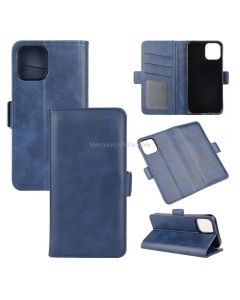For iPhone 12 Pro Max Dual-side Magnetic Buckle Horizontal Flip Leather Case with Holder & Card Slots & Wallet