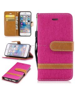 Color Matching Denim Texture Leather Case for iPhone 5 & Se , with Holder & Card Slots & Wallet & Lanyard