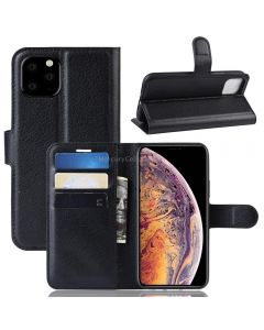 Litchi Skin PU Leather Wallet Stand Mobile Casing for iPhone 11 Pro Max