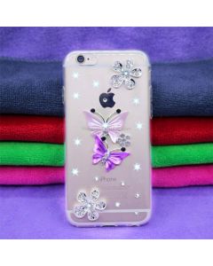 Fevelove Diamond Encrusted Christmas Santa Claus Pattern TPU Protective Case for iPhone 7 / 8