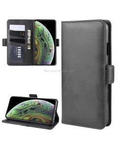 Dual-side Magnetic Buckle Horizontal Flip Leather Case for iPhone X & XS, with Holder & Card Slots & Wallet & Photo Frame