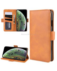 Dual-side Magnetic Buckle Horizontal Flip Leather Case for iPhone X & XS, with Holder & Card Slots & Wallet & Photo Frame