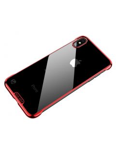 For iPhone XS Max SULADA Borderless Drop-proof Vacuum Plating PC Case