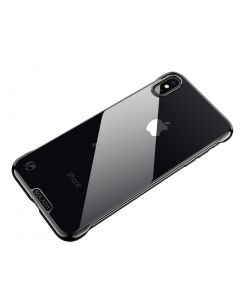 For iPhone XS Max SULADA Borderless Drop-proof Vacuum Plating PC Case