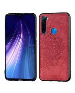 For Xiaomi Redmi Note 8， ProEmbossed Mandala Pattern PC + TPU + Fabric Phone Case with Lanyard & Magnetic