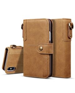 For iPhone XR Cowhide Texture Horizontal Flip Leather Case with Holder & Card Slots & Wallet & Lanyard