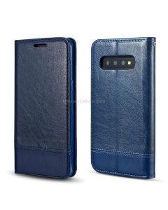 For Galaxy S10 Plus Double-sided Absorption Splicing Horizontal Flip Leather Case with Holder & Card Slots & Lanyard