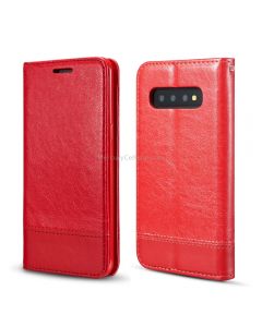 For Galaxy S10 Plus Double-sided Absorption Splicing Horizontal Flip Leather Case with Holder & Card Slots & Lanyard
