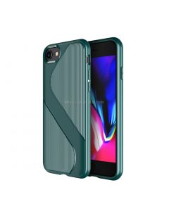 For iPhone 8 & 7 S-Shaped Soft TPU Protective Cover Case