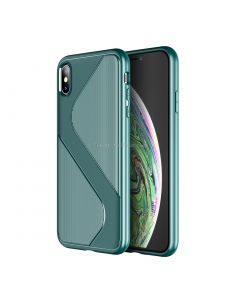 For iPhone X / XS S-Shaped Soft TPU Protective Cover Case