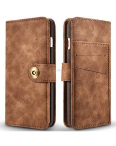 For iPhone SE 2020 / 8 / 7 Retro Magnetic Detachable Horizontal Flip PU Leather Case with Card Slots & Wallet & Photo Frame