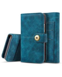 For iPhone X Retro Magnetic Detachable Horizontal Flip Leather Case with Card Slots & Wallet & Photo Frame