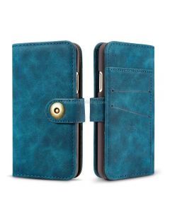 For iPhone XS Max Retro Magnetic Detachable Horizontal Flip Leather Case with Card Slots & Wallet & Photo Frame