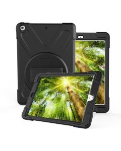 For iPad Pro10.5 / Air 10.5 2019 360 Degree Rotation PC + Silicone Protective Case with Holder & Hand-strap