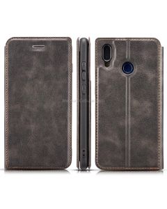 For Xiaomi Redmi 7 Retro Simple Ultra-thin Magnetic Leather Case with Holder & Card Slots & Lanyard