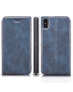 For Xiaomi Xiaomi 7A Retro Simple Ultra-thin Magnetic Leather Case with Holder & Card Slots & Lanyard