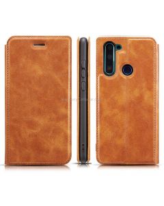 For Xiaomi Redmi Note 8T Retro Simple Ultra-thin Magnetic Leather Case with Holder & Card Slots & Lanyard