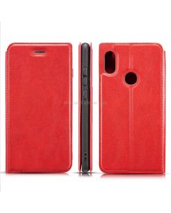 For Xiaomi Redmi 6 Pro Retro Simple Ultra-thin Magnetic Leather Case with Holder & Card Slots & Lanyard