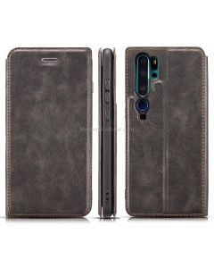 For Xiaomi Mi CC9 Pro Retro Simple Ultra-thin Magnetic Leather Case with Holder & Card Slots & Lanyard
