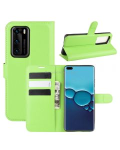 For Huawei P40 Litchi Texture Horizontal Flip Protective Case with Holder & Card Slots & Wallet