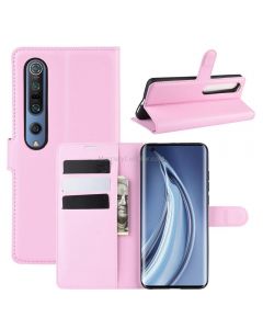 For Xiaomi Mi 10 / Mi 10 Pro Litchi Texture Horizontal Flip Protective Case with Holder & Card Slots & Wallet