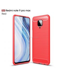 For Xiaomi Redmi Note 9 Pro Max / Note 9 Pro / Note 9S Brushed Texture Carbon Fiber TPU Case