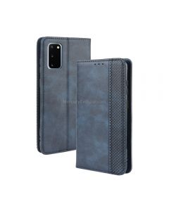 For Galaxy S20 /S20 5G Magnetic Buckle Retro Crazy Horse Texture Horizontal Flip Leather Case , with Holder & Card Slots & Photo Frame