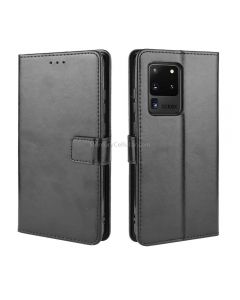 For Galaxy S20 Ultra/S20 Ultra 5G Retro Crazy Horse Texture Horizontal Flip Leather Case , with Holder & Card Slots & Photo Frame