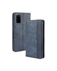 For Galaxy S20+/S20+5G Magnetic Buckle Retro Crazy Horse Texture Horizontal Flip Leather Case , with Holder & Card Slots & Photo Frame