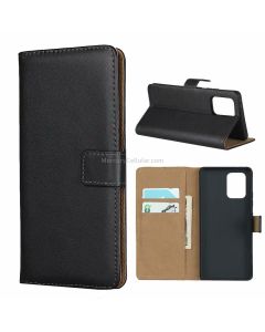For Galaxy M80S/A91/S10 Lite Leather Horizontal Flip Holster With Magnetic Clasp and Bracket and Card Slot and Wallet