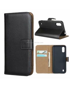 For Galaxy A01 Leather Horizontal Flip Holster With Magnetic Clasp and Bracket and Card Slot and Wallet