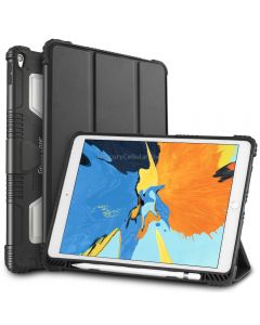 For iPad Pro 10.5 Genius Case TPU + PC Skin Mounted Magnetic Absorption Three Fold Flat Plate Anti Falling Sleeve Protective Shell/Case