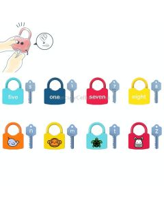 8 PCS Children Alphanumeric and Number Matching Lock Early Educational Toys, Random Style Delivery