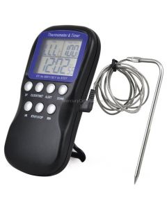 2 PCS Digital Food Probe Oven Electronic Thermometer Timer Temperature Sensor